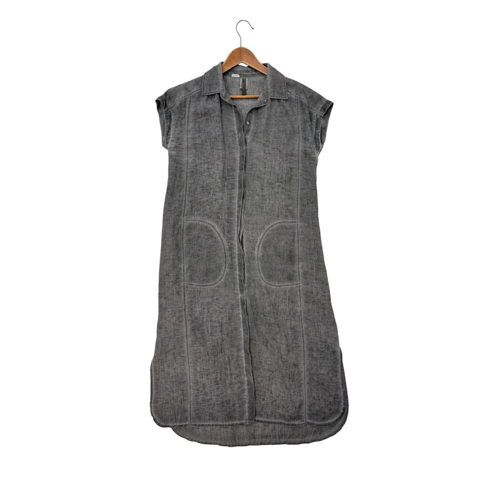 XCVI Linen Shirt Maxi Dress